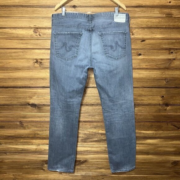 Adriano Goldschmied Matchbox Slim‎ Straight Jeans Mens Size 36x33 Gray Denim - Picture 2 of 8